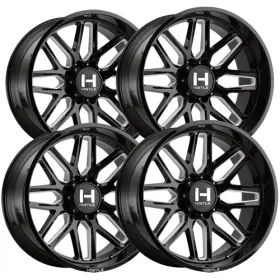 H120-2010817047b Hostile Set-4 H120 Vulcan 20x10 8x170 -19mm Black/milled Wheels Rims 20 Inch