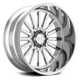 H127-2012816547c Hostile H127 Titan Wheels 20x12 -44 8x165.1 125.2 Chrome Rims Set Of 4