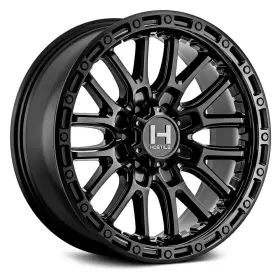 H135-2090818050a Hostile H135 Ridgecrest Wheels 20x9 1 8x180 125.2 Black Rims Set Of 4