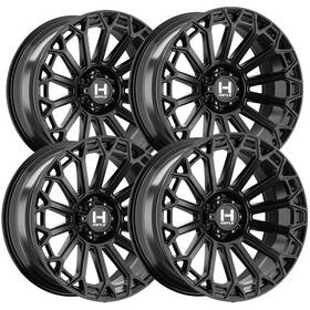 Hostile H142-2010613547bb Set Of 4 H142 Warrior 20x10 6x135 -19mm Satin Black Wheels Rims