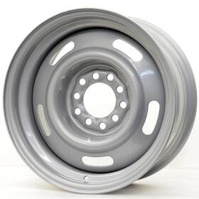 Hot Rod Hanks 1526179240b Blem - 55 Rally Rim 15x6 5x114.3/5x120.65 Et6 Silver Qty Of 1