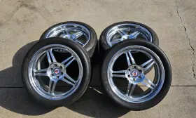 897r Hre Wheels Dodge Viper And Tires - Like New Condition Michelin Psc Ii