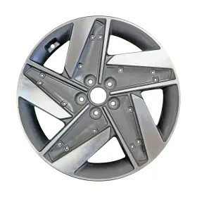 52905m5420 Hyundai 70965 Oem Reconditioned Aluminum Wheel 19x7.5 Machined And Charcoal Metallic