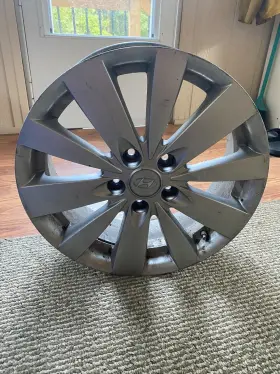529103k350 Hyundai Oem 17 Inch Wheels For 2009 Sonata Including Center Cap And Lug Nuts - Used