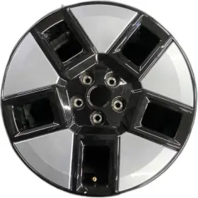 52910p7130 Hyundai Black And Silver Santa Fe Oem Wheel 18 Inch 2024 Original Factory Rim 71095