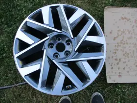 52910s1850 Hyundai 20 Santa Fe Machined Charcoal Grey Oem Factory Wheel Rim 2017-2019 71008