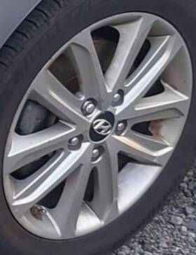 Hyundai 560-70859b 2015 Elantra Oe Wheel 16x6-1/2 Sdn 10 Spoke Excl. Tpms