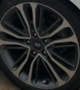 560-70894b Hyundai 2016 Veloster Oe Wheel 18x7-1/2 Excl. Body Color Accents 20 Spoke Two Tone