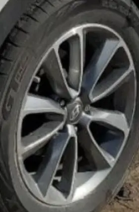 560-70909b Hyundai 2018 Santa Fe Oe Wheel 18x7-1/2 Lwb 3.3l Excl. Tpms