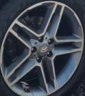Hyundai 560-70912b 2017 Santa Fe Oe Wheel 19x7-1/2 Lwb 3.3l Excl. Tpms