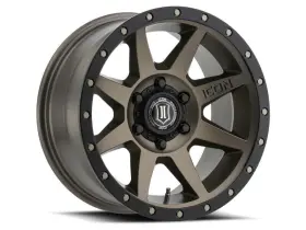 1817857345br Icon Rebound 17x8.5 5x5 -6mm Offset 4.5in Bs 71.5mm Bore Bronze Wheel