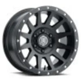 2017857345sb Icon 17x8.5 Ico Compression Wheel 5x5 -6mm Satin Black