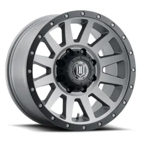 2018908152tt Icon Compression Hd 18x9 8x170 6mm Offset 5.25in Bs Titanium Wheel