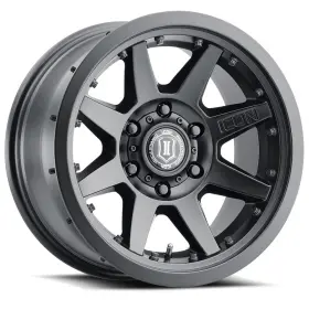 21817857345sb Icon Rebound Pro Wheel 17x8.5 5x5 Et -6 Cb 71.5 Bs 4.5 Satin Black