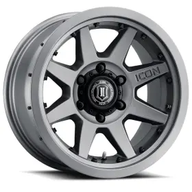 21817857345tt Icon Rebound Pro 17x8.5 5x5 -6mm Offset 4.5in Bs 71.5mm Bore Titanium Wheel