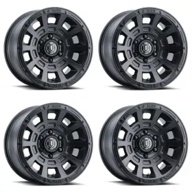 2817858347sb Icon 4x Thrust Wheel 17x8.5 6x5.5 Et Cb 106.1 Bs 4.75 Satin Black