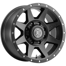 1820908152sb Icon Alloys Rebound 20x9 8x170 6mm Satin Black Wheel Rim 20 Inch