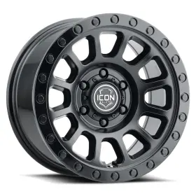 8018908055db Icon Alloys Hulse Dbl Black 18x9 8x6.5 12mm 5.5 Inch Bs