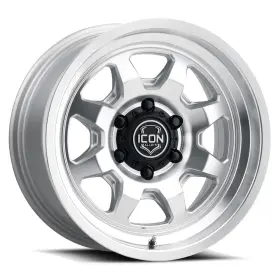 8117856547sm Icon Alloys Nuevo Silver Machined 17 X 8.5 5 4.5 0mm Offset 4.75 Inch Bs