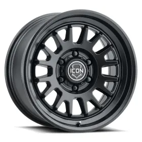 8217855557sb Icon Alloys 17x8.5 Anza Satin Black Wheels 5x150 25mm Set Of 4