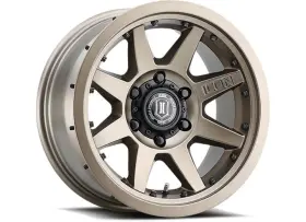 21817857345br Icon Vehicle Dynamics Alloys Wheels Rebound Pro 17x8.5 Bronze 5x5 Bp/4.5 Bs/-6os