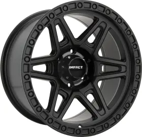 881sb-79060-12 Impact 2pcs 881 Satin Black Wheel 17x9.0 6x139.7 106.1 -12
