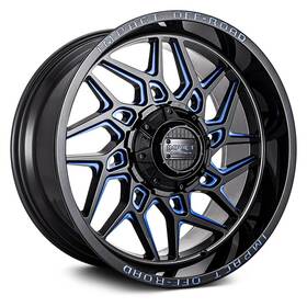 Impact Off-road 829gbxb-21066-12 Off-road 829 Wheels 20x10 -12 6x139.7 106.1 Black Rims Set Of 4