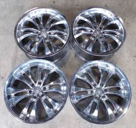 1040-n Infiniti 1040-n/a Vogue Tyres 22in 9.5w Chrome Wheels Set For 2012 Qx56