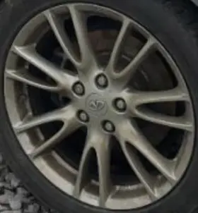 560-73695 Infiniti 2008 G35 Oe Wheel 18x8-1/2 Rear 7 V Spoke Design Sdn