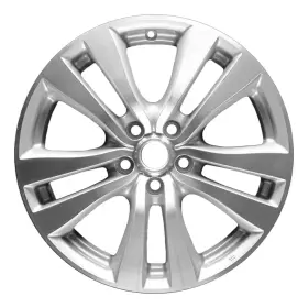 D0300ej73a Infiniti 18x8 5 Double Spoke Used Alloy Wheel Machined And Painted Bright Silver 560-73696