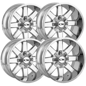 141-2981c Ion Set Of 4 141 20x9 8x6.5 Inch 0mm Chrome Wheels Rims 20
