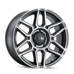 146-7973tm Ion 17x9 Type 146 Matte Black With Machined Dark Tint Wheel 5x5 0mm
