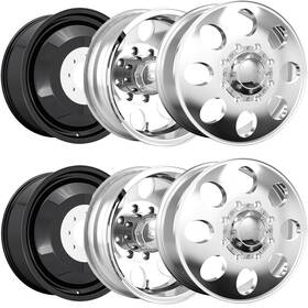 Ion 167-2877p-6 Set Of 6-20 Inch 167 Dually 8x200 Polished Wheels Rims