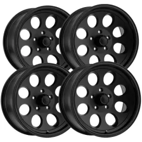171-7965mb Ion Set Of 4 171 17x9 5x4.5 Inch 0mm Matte Black Wheels Rims 17
