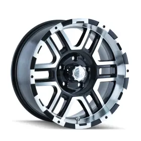 179-7981b Ion 17x9 179 Black/machined Wheels 8x6.5 0mm Set Of 4