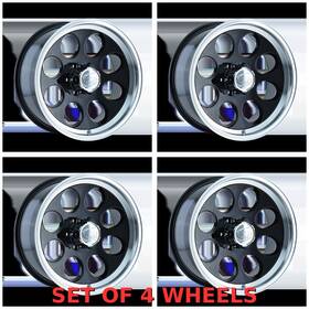 Ion 729419004811 Type 171 15x8 6x139.7 -27 Black/machined Lip Set Of 4