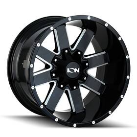 Ion Alloy 729419186432 141 Gloss Black Milled 20x9 8x170 0mm 125.2mm