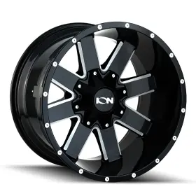 Ion Alloy 729419186432 141 Gloss Black Milled 20x9 8x170 0mm 125.2mm