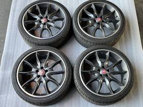 Jaguar C2z16351 2015 Xf Wheels Set 255 35 20 Gray Rims 20x8.5 With Lexani Tires 75% Tread