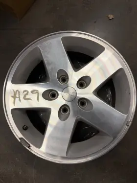 1bz81trmab Jeep 2007-2017 Wrangler 9075 Wheel 17x7.5 5 Spoke Rim Silver Machined