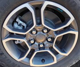 Jeep 560-09309 2023 Grand Cherokee Oe Wheel 18x8 5 Spoke Open Opt Wbd