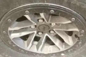 560-09326 Jeep 2024 Wrangler Oe Wheel 17x7-1/2 Open Spoke Black Opt Wfy