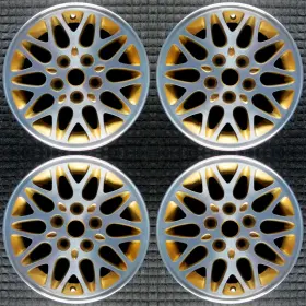 5cc18ly2 Jeep Cherokee Machined With Gold Pockets 15 Inch Oem Wheel Set 1993 To 1999