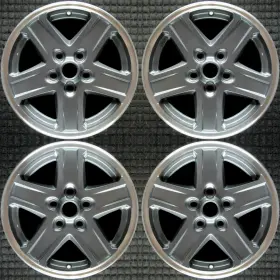 5jx82trmaa Jeep Liberty Machined Lip With Gray Spokes 16 Inch Oem Wheel Set 2005 To 2007