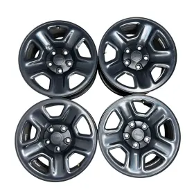 5vh22trmab Jeep Set Of 4 2018-21 Oem Wrangler Rims 17x7.5 W Wheel Center Caps