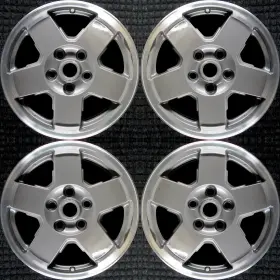 9096 Jeep Commander Machined Lip With Gray Spokes 17 Inch Oem Wheel Set 2006 To 2010