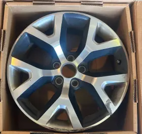 369867389 Jeep Cherokee 2014 2015 2016 2017 17 X 7.5 Rim Wheel Silver Black 5 Spoke Oem