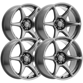 K11g-189018 Kansei 12 Set Of 4 K11g Tandem 18x9 5x120 12mm Gunmetal Wheels Rims 18 Inch