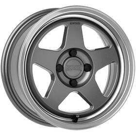 Kansei K12gm-158010 25 K12gm Knp 15x8 4x100 25mm Gunmetal Wheel Rim 15 Inch