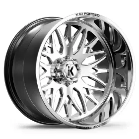 Kc01424140x0ps Kg1 Forged 24x14 Kc014 Trident Polished Wheels Blank -76mm Set Of 4